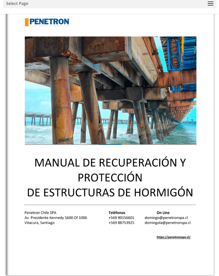 Portada del Manual de Recuperación y Protección de Estructuras de Hormigón