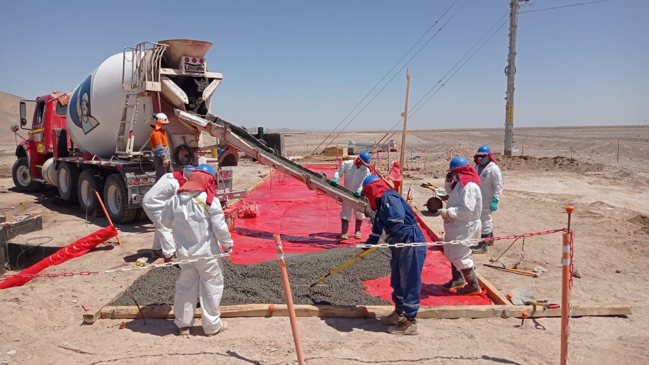 Proyecto de infraestructura protegido con impermeabilizante Penetron: Tailings Dam Sierra Gorda (BHP Spence)